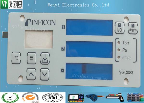 Multi Layer Circuit Polydome Switch Control Keypad Panel Four Display Window