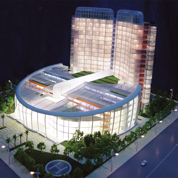 Buy Architecture design white block model .  1/1000 scale model for planning at wholesale prices