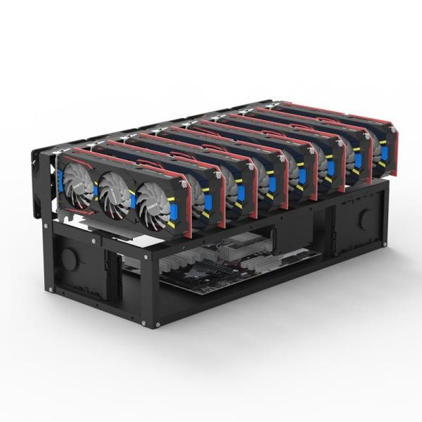 Buy Hot Selling Bitcoin Mining 8 gpu Mining Rig Ethereum Miners Support 8 Graphic Card Gpu Mining Machine at wholesale prices
