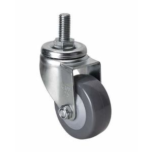 Buy cheap 70kg Threaded Swivel PU Caster 2.5" Zinc Plated Customized for Your Specific from wholesalers