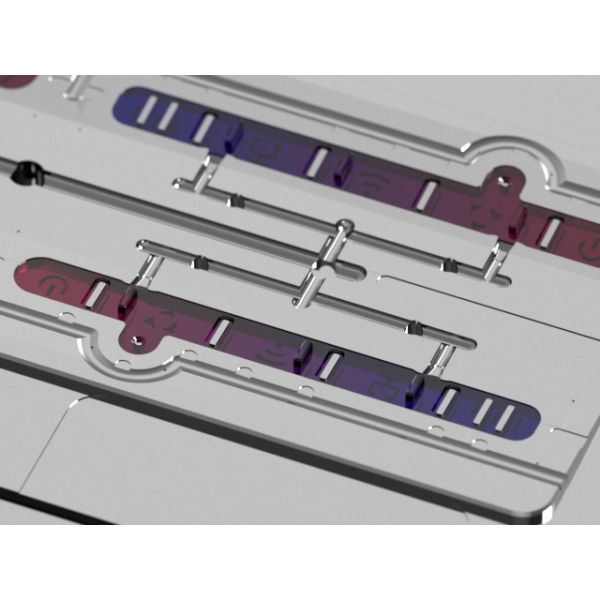 OEM / ODM : Polypropylene Injection Molding & Transparent Router Light Guide Plate (1*4) No.23893