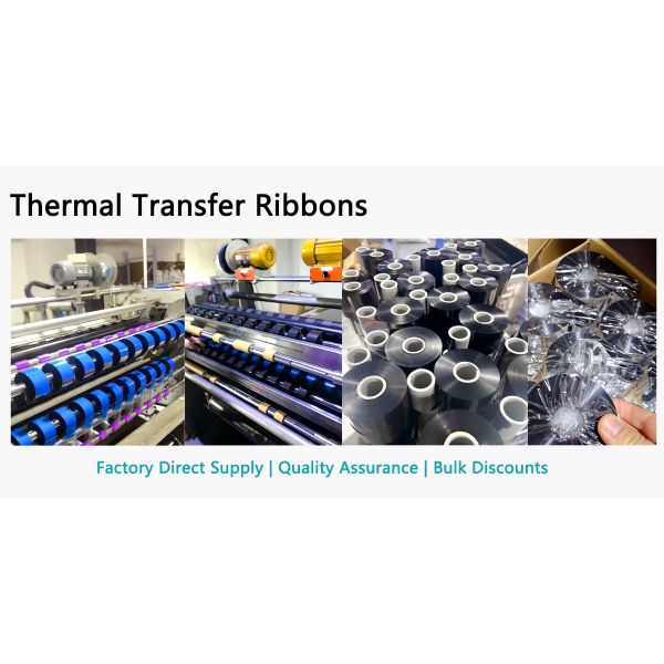 Thermal transfer ribbon, W=100.0mm, white, 300m