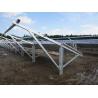 H - Beam Solar Panel Pole Mount Bracket Single Pole Hot Dig Galvanized Steel Pole for sale