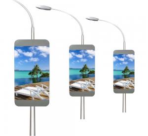 Quality Road Street Outdoor P6 billboard led Wireless Advertising Pole Lamp for sale