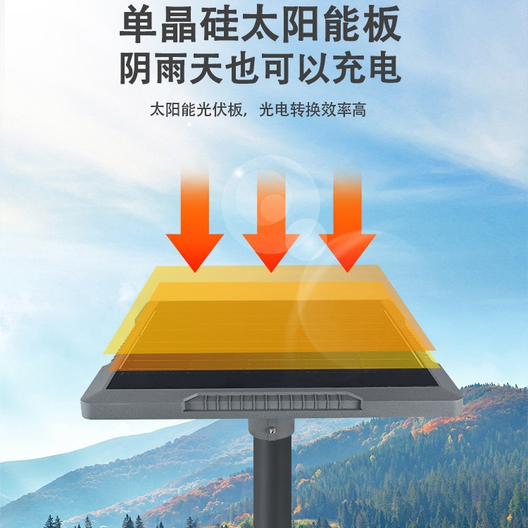 Diamond shaped Solar Courtyard Light - Intelligent Light Control, Ultra long Battery Life, IP65 Protection