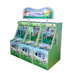 Theme Park Kiddie Ride Machines / Coin Operated Ball Shooting Happy Baby