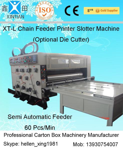 Buy Chain Feeding Alloy Paper Carton Making Machine With Printing Pressing Roller at wholesale prices