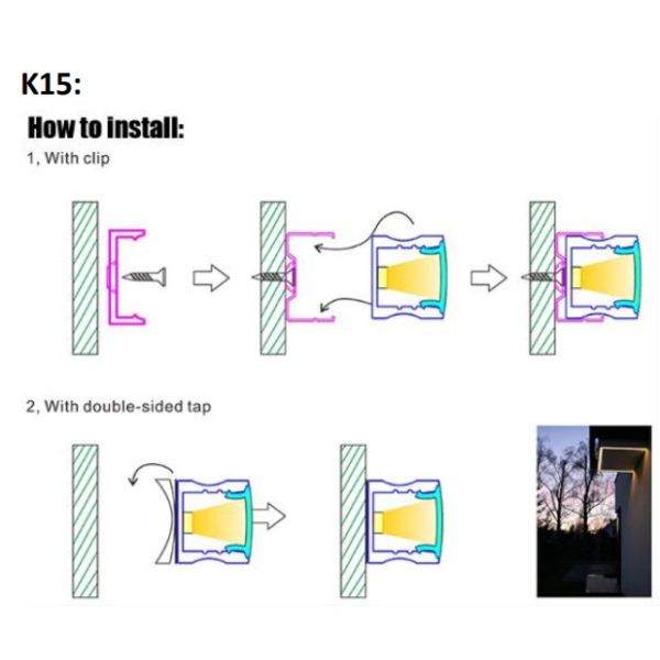 Alloy 6063 T5 Led Strip Aluminium Profile Extrusion With Pc Diffuser Cover