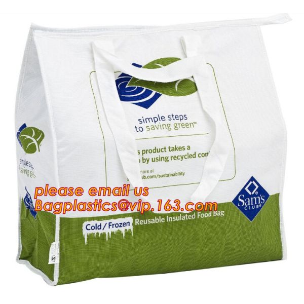 reflective Thermal Plastic handle portable aluminum epe foam Insulation bag cool bag,aluminum film lunch Thermal food pi