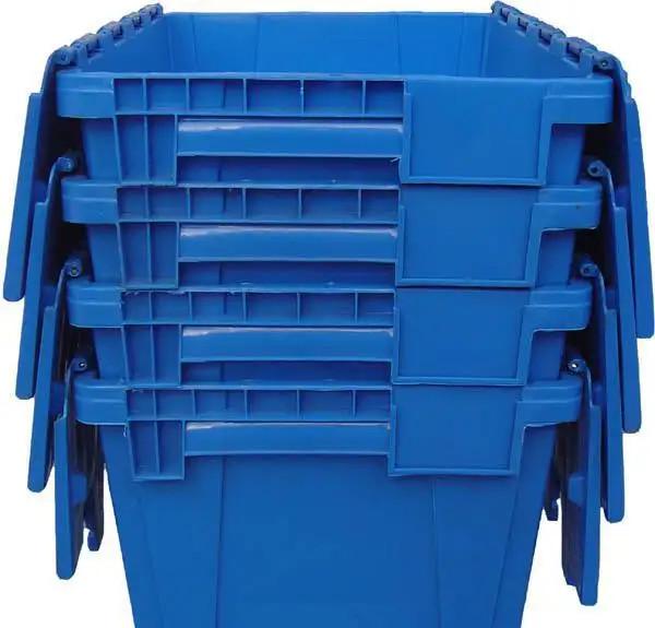 Buy Plastic Euro Stacking Containers With Lids Warehouse Storage Stack Nest at wholesale prices