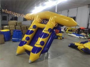 Quality agua banana boat prices  fly fish inflatable sea  flying fish banana boat inflatable water games flyfish banana boat for sale
