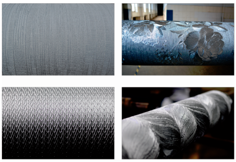 Heating Multilayer Leather Steel Embossing Rollers For Textile Machinery