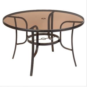 Quality Round Bronze Tinted Table Top Glass Withstands Abrupt Temperature for sale