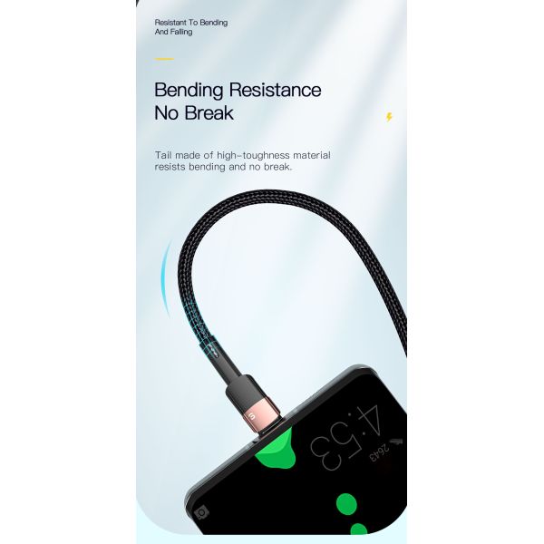 Android Fast Charging Data Cable Type C 1/2/3M 7A 100W For Huawei Xiaomi