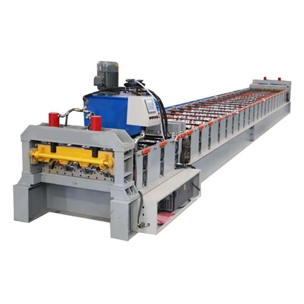 Buy Galvanized PPGI Double Layer Roll Forming Machine With Hydraulic Cutting 8-15m/Min at wholesale prices