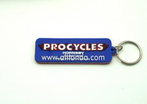 China Slogan public sign design key chain custom trademark logo keychain wholesale for cheap promotional gifts on sale