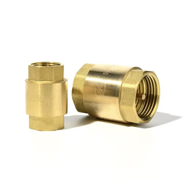 Brass Spring Check Valve 1/2 inch Check Valve Brass Male Thread Check Valve Connector Tool Vertical Check Valve