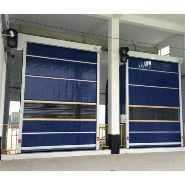 High Speed Door Galvanized Steel Frame Quick Roll Up Doors With Special Professional Door Motor