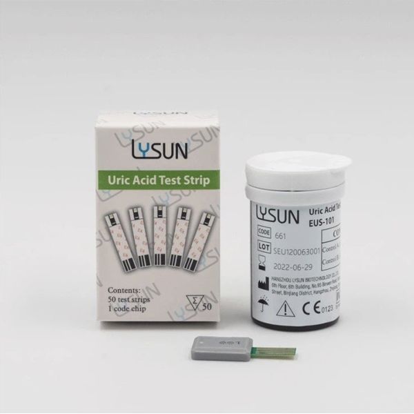 Intelligent Recognition Lysun GUM-101 Automatically Uric Acid Meter Test Kit