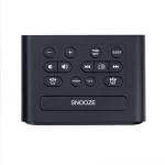 Rechargeable Digital Alarm Clock Radio Portable With Temperature Sensor