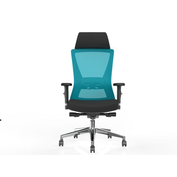 3D Armrest 360degree Mesh Staff Chair Breathable Soft Headrest