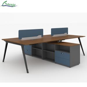 Productive Work Environment Open Space Office Workstation with 2 Shelves and 2