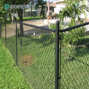 Green Coated 4 Ft X 100 Ft Chain Link Fence Landscape Blending