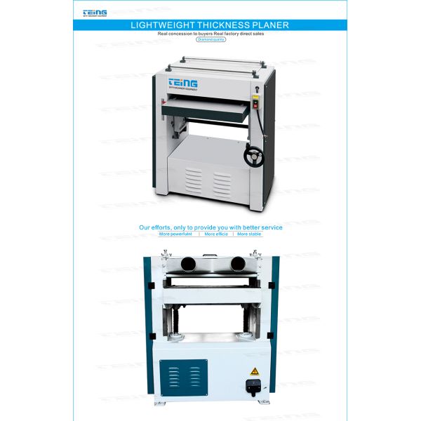 Straight Cutter Head Thickness Planer Machine MB107A by TEING for Smooth Woodworking