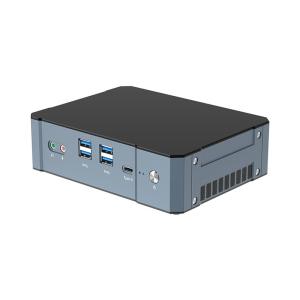 Quality DDR5 Home Office Mini PC With Fan Dual LAN 4 Screen Display 2 M.2 SSD Desktop for sale