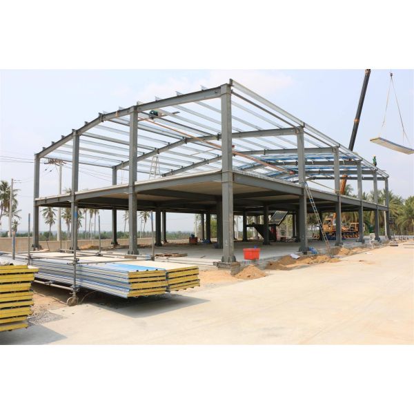 Customizable Steel Structure Building Modern Pre Engineered Metal Building SGS CE ISO