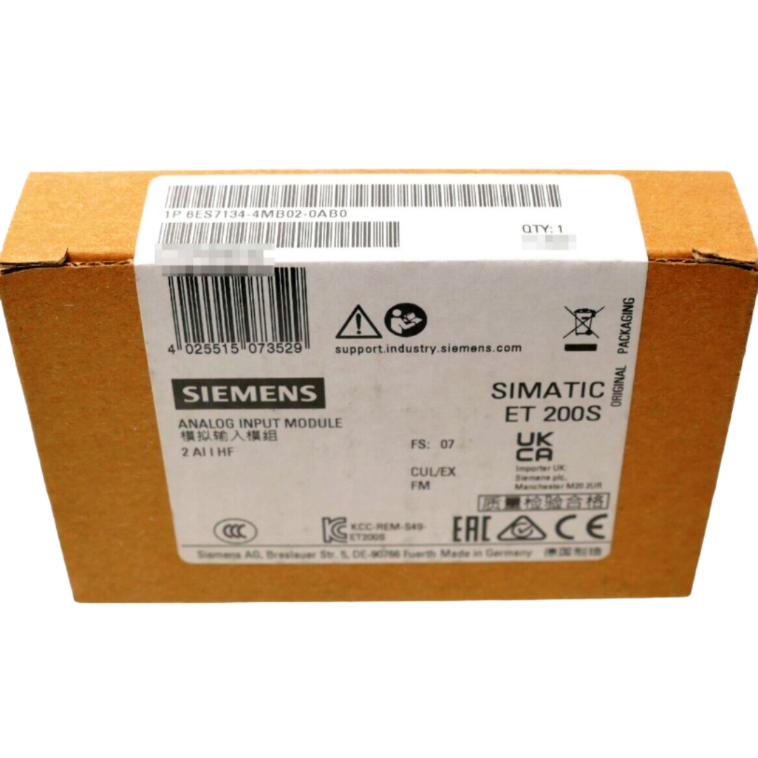 SIEMENS 6ES7134-4MB02-0AB0 SIMATIC DP, ELECTRONICS MODULE 2 AI I HIGH FEATURE FOR ET 200S, 15 MM WIDTH