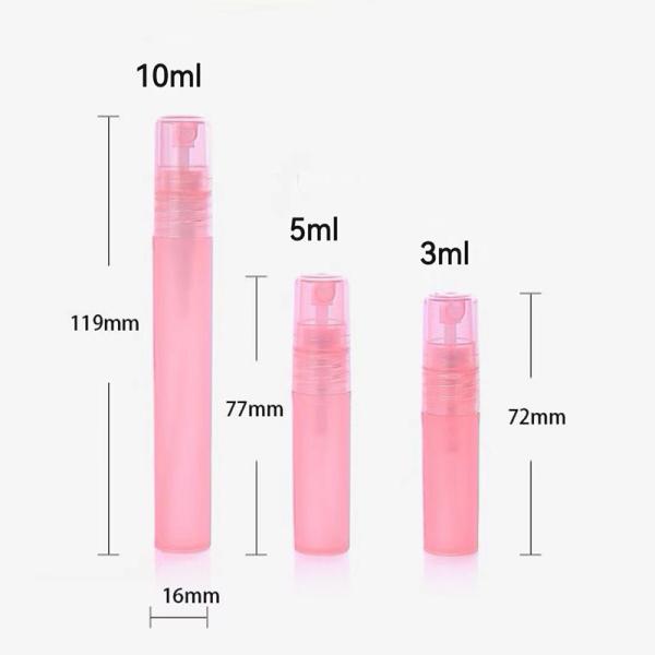Buy 3ML 5ML & 10ML Plastic Perfume Sprayer Pen Empty Container for Perfume With Matte Color Finished at wholesale prices