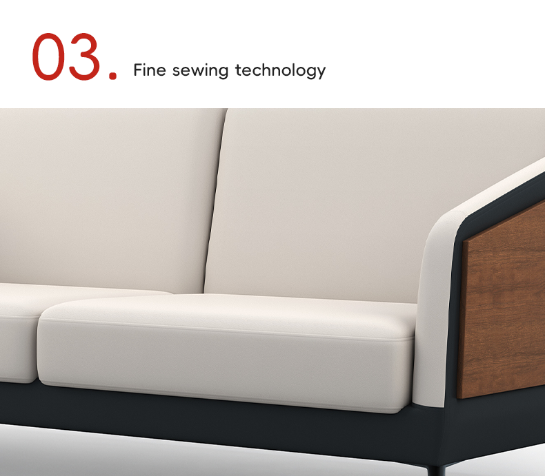 Modern Office Sofa Comfortable With Wooden Frame For Executive Office