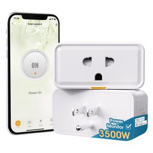 Quality Tuya socket Timing Power Monitor Smart Life Alexa Google Home WIFI Smart Plug 16A Socket Smart Home for sale