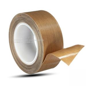 Quality Heat Resistance 0.18mm PTFE Adhesive Packing Tape , RoHS Fiberglass Self Adhesive Tape for sale