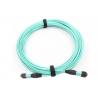 12 Fiber Optic Patch Cord Aqua Color MPO - MPO LSZH SM / MM For Broadband for sale