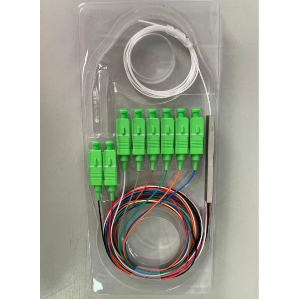 G657A1 UPC APC Connector 1x8 Plc Fiber Optic Splitter