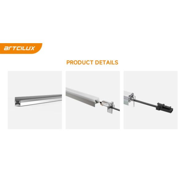 Silver Color A260A Cabinet LED Linear Strip Light With Aluminium Profile