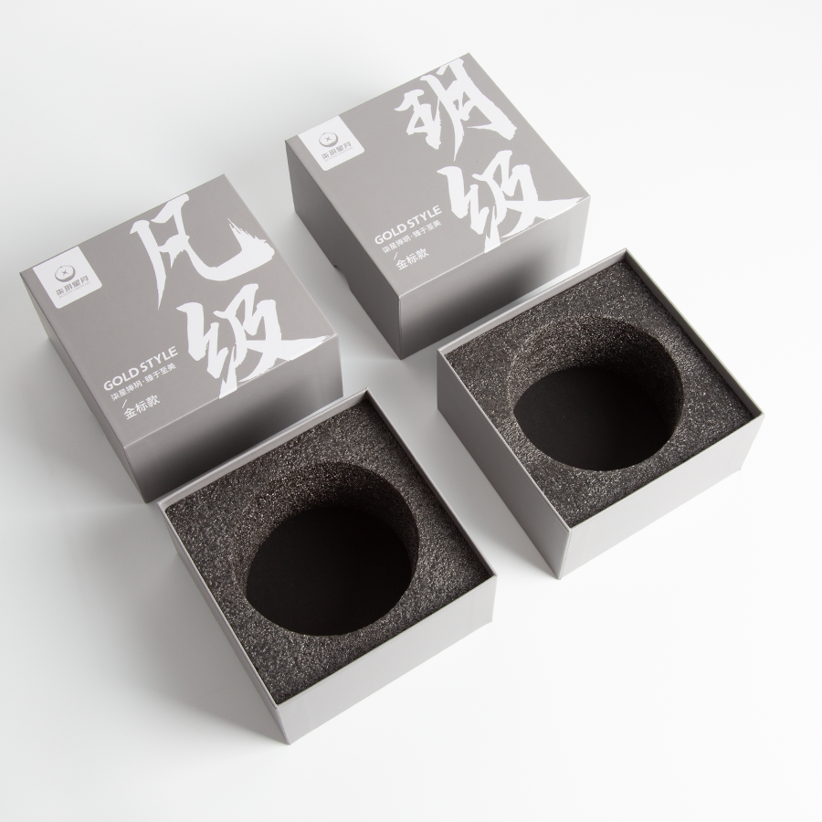 Custom White Cardboard Boxes with Printed Colour Sponge Insert Custom Size Accepted