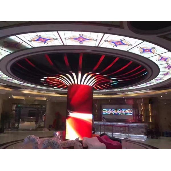P1.875 Flexible LED Module Bending Screen Display 240*120mm For Cylindrical Column