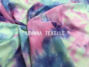 Quality Tie Dyed Free Cuttable Stretchy 230GSM Yoga Wear Fabric for sale