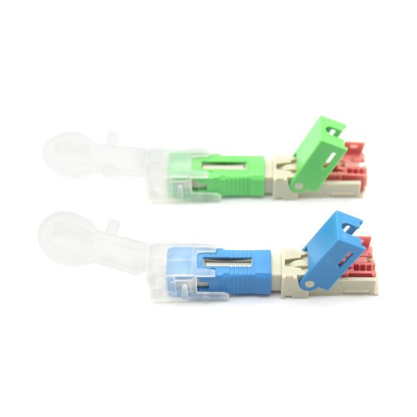 55mm/60mm Length Electronic Tablet FTTH Field Assembly Optical Fiber Optic SC UPC APC Fast Connector