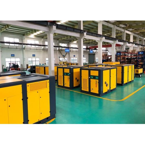 6000V Water Cooled Single Phase Variable Speed Screw Compressor Lubricated