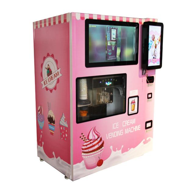 Buy 3 Jams Banknote Soft Ice Cream Vending Machine Fully Automatic at wholesale prices