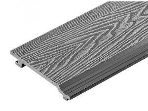 Quality 148mm Outdoor 3D Wall Cladding Deep Embossed Wood Plastic Composite Decking for sale