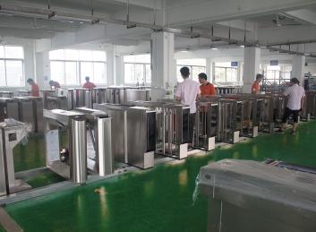 RFID Card Reader Fingerprint Stainless Steel Turnstiles Secure Turn Style Gate