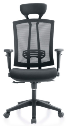 DIOUS Mesh Back Desk Chair , PU Armpad Black Office Net Chair weight capacity 300 lbs