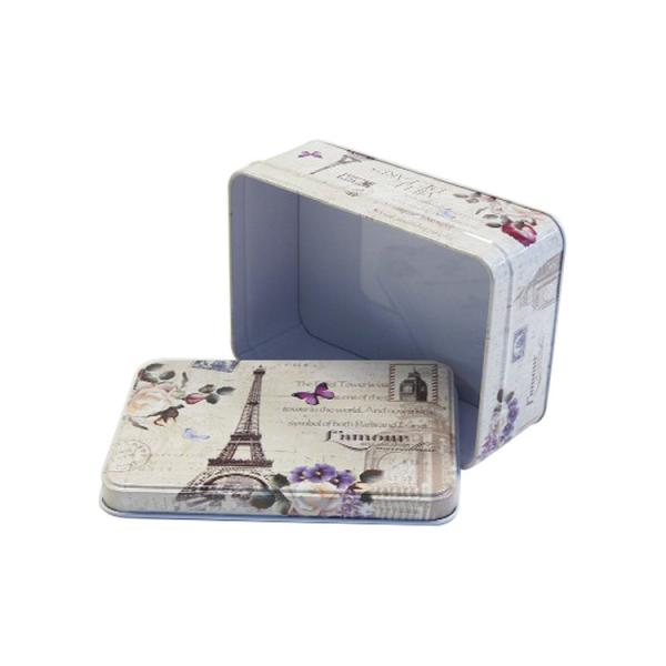 Buy Recyclable Rectangular Empty Tin Can Containers For Food Storage at wholesale prices