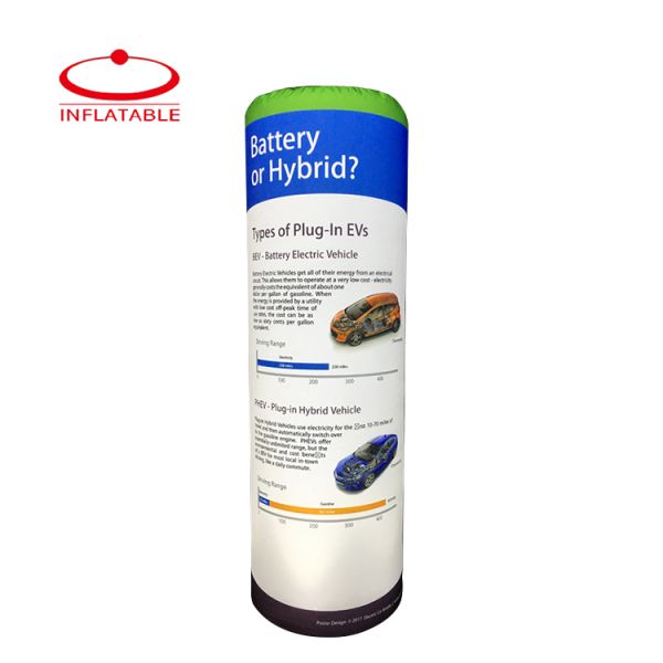 3.5m Inflatable Air Column Custom Logo Advertising Lights OEM