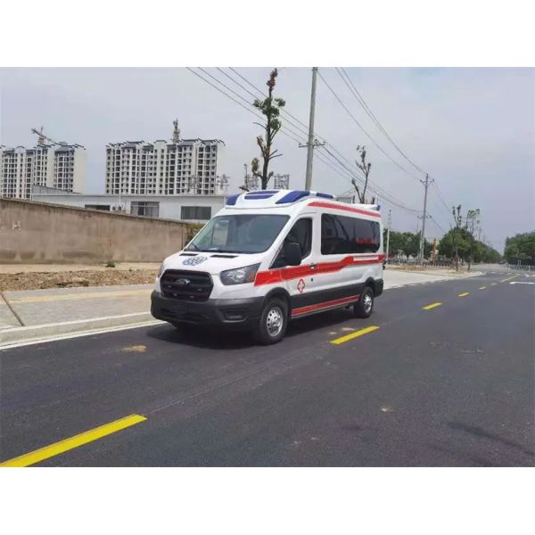 Euro 3 Ford Used Ambulance 3m - 8m Hospital Ambulance Vehicle